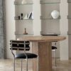 093f520cd93c480cd32e2cf2b35fe68 Hexagon Top Ash Veneer Wood Dining Table A966