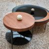 2020.05.08家具0337 Elegant Luxury Round Glass Tray Coffee Table C227