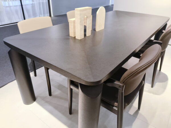 Dining Table - A967 Modern Luxury Oak Wood Rectangular Dining Table A967