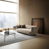 Curved Fabric Mochi Sofa JHB197
