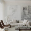 Modern Curved Teddy Fabric Sofa JHB210
